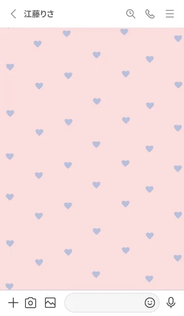 [LINE着せ替え] pattern_heart (serenity pink)の画像2