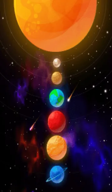 [LINE着せ替え] group of asteroidsの画像1