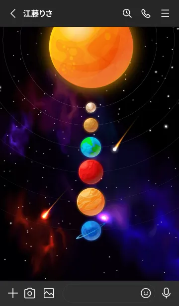 [LINE着せ替え] group of asteroidsの画像2