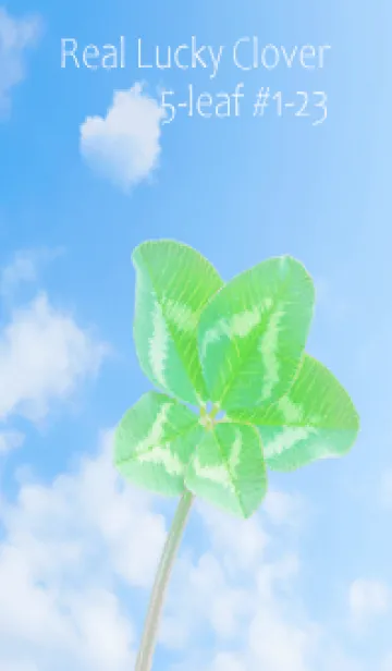 [LINE着せ替え] 本物ラッキークローバー 5-leaf #1-23の画像1