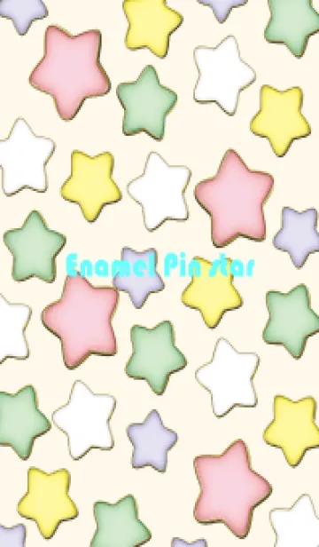 [LINE着せ替え] Enamel Pin Candy Star 136の画像1