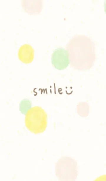 [LINE着せ替え] 水彩 丸 くすみカラー3の画像1