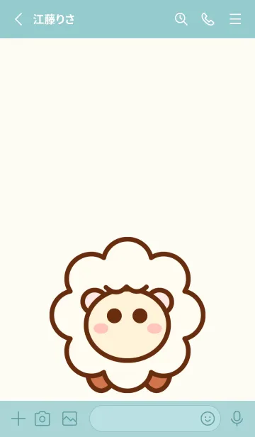 [LINE着せ替え] My baby sheep 3の画像2