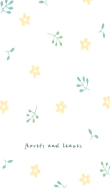 bluegreen♡小花と葉06_1の着せ替えメイン画像