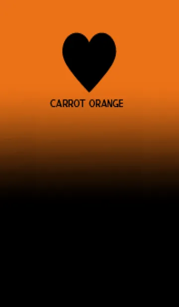 [LINE着せ替え] Black & Carrot Orange Theme V.5 (JP)の画像1