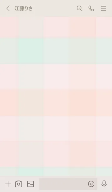 [LINE着せ替え] くすみチェック柄12の画像2