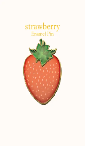 [LINE着せ替え] strawberry Enamel Pin 82の画像1