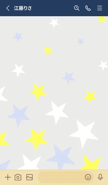 [LINE着せ替え] かわいいお星様25の画像2