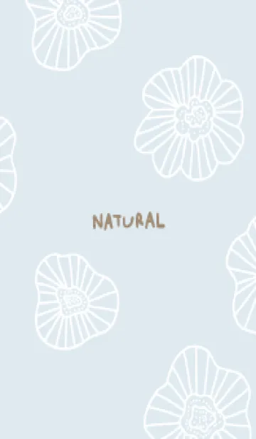 [LINE着せ替え] くすみカラー 白い線の花3の画像1