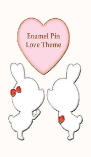 [LINE着せ替え] Enamel Pin LOVE Pair 108の画像1