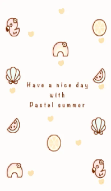 [LINE着せ替え] Lovely pastel summer 7 :)の画像1