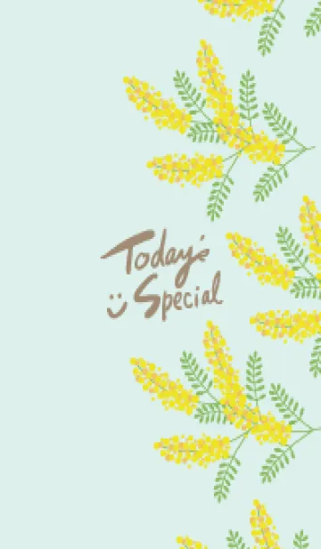 [LINE着せ替え] ミモザ 縦16の画像1