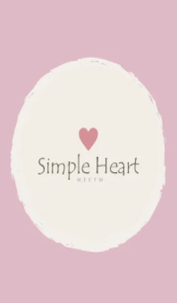 [LINE着せ替え] Simple Heart Dusky Pink - NATURAL 29の画像1