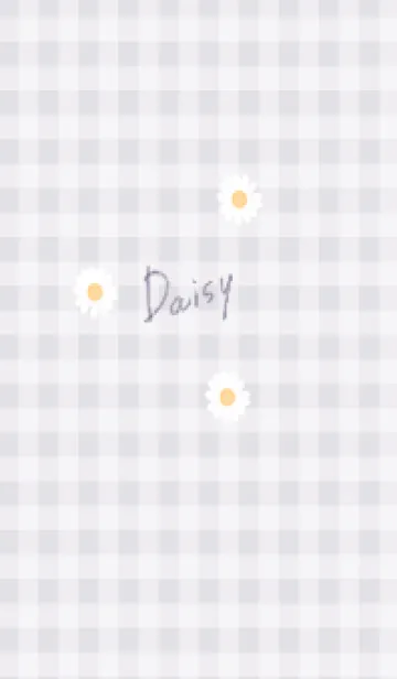 [LINE着せ替え] violet♡デイジーとチェック04_1の画像1