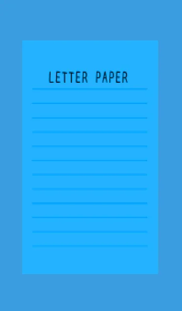 [LINE着せ替え] カラー便箋/ブルー/マリンブルーの画像1