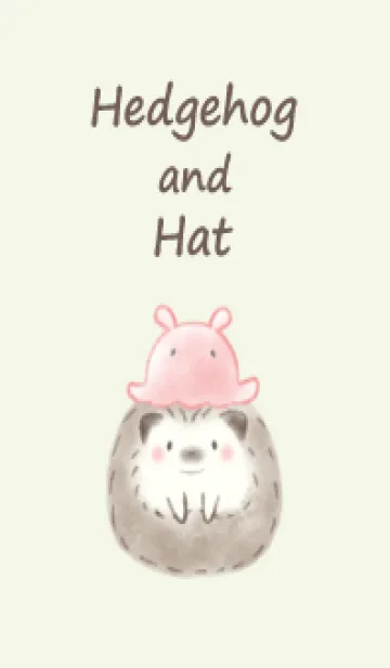 [LINE着せ替え] ハリネズミと帽子 -メンダコ- グリーンの画像1