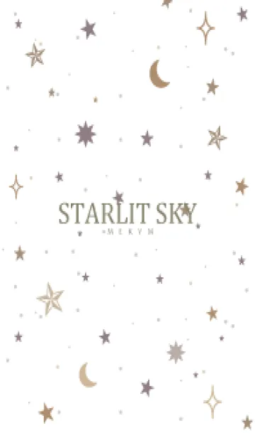 [LINE着せ替え] SIMPLE STARLIT SKY WHITE - MEKYM 12の画像1