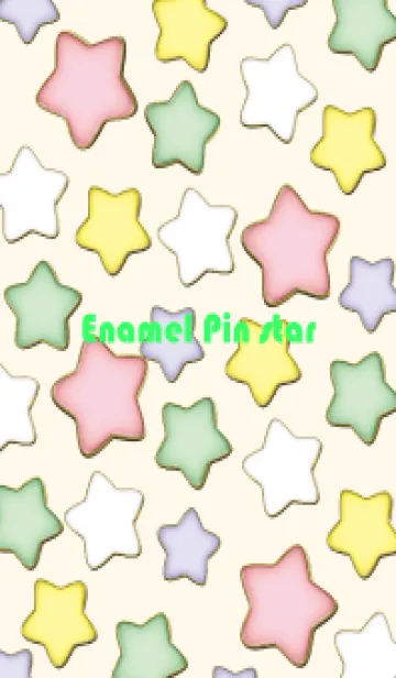 [LINE着せ替え] Enamel Pin Candy Star 137の画像1