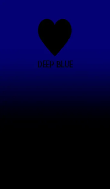 [LINE着せ替え] Black & Deep Blue Theme V.5 (JP)の画像1