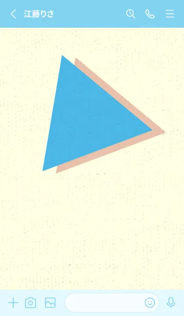 [LINE着せ替え] 三角型の着せかえ ミヨゾティの画像2