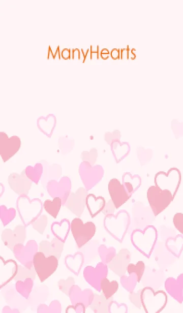 [LINE着せ替え] Many Hearts-PINK 63の画像1