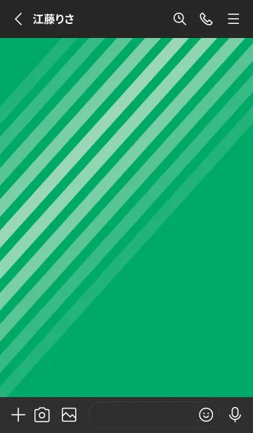 [LINE着せ替え] Diagonal Emerald Greenの画像2