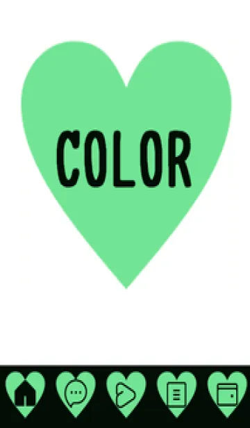 [LINE着せ替え] green color F72の画像1