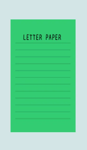 [LINE着せ替え] カラー便箋/グリーン/グレイグリーンの画像1