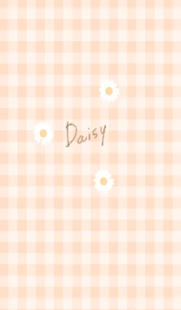 [LINE着せ替え] orange♡デイジーとチェック13_1の画像1