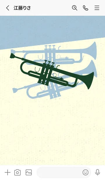 [LINE着せ替え] Trumpet CLR 小鴨色の画像2