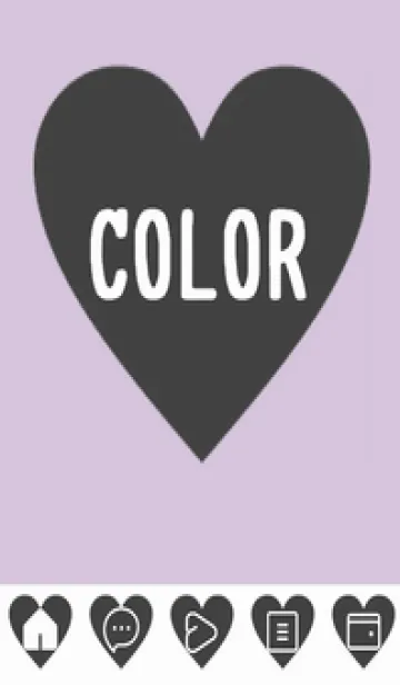 [LINE着せ替え] purple color F40の画像1