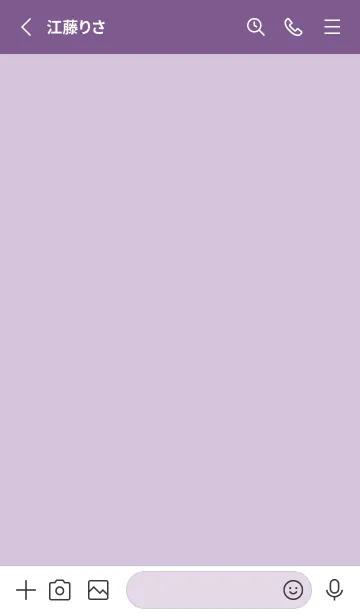 [LINE着せ替え] purple color F40の画像2