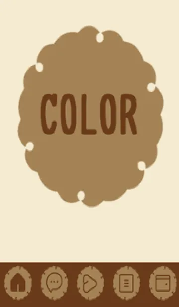 [LINE着せ替え] beige color G40の画像1