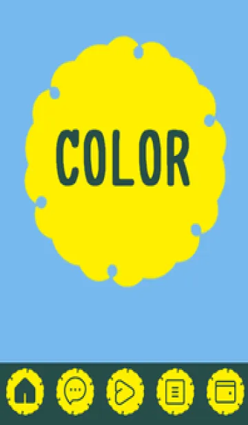 [LINE着せ替え] blue color G36の画像1