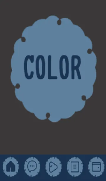 [LINE着せ替え] blue color G40の画像1