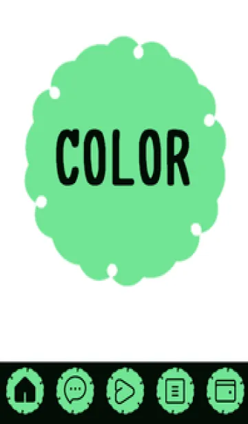 [LINE着せ替え] green color G72の画像1