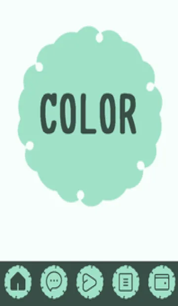 [LINE着せ替え] green color G75の画像1