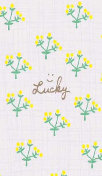 [LINE着せ替え] 黄色い丸い花4の画像1