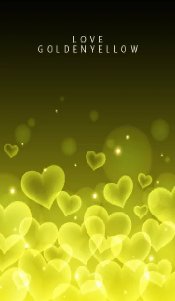 [LINE着せ替え] GOLDEN YELLOW HEARTの画像1