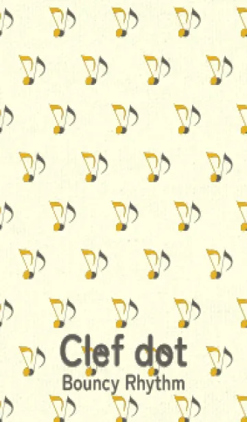 [LINE着せ替え] Clef dot ゴールドの画像1