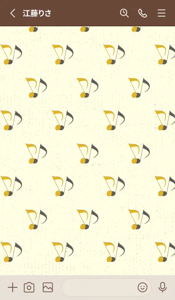 [LINE着せ替え] Clef dot ゴールドの画像2