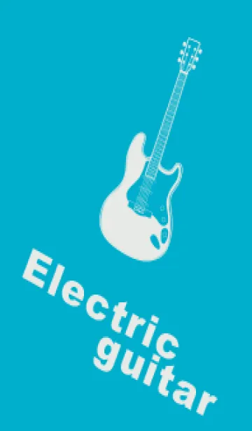 [LINE着せ替え] ELECTRIC GUITAR CLR ターコイズブルーの画像1