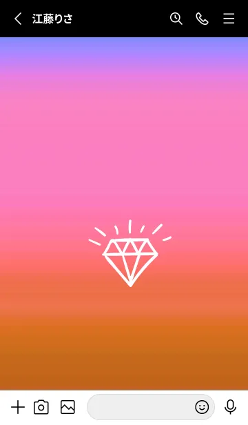 [LINE着せ替え] グラデーション ダイアモンド  296の画像2