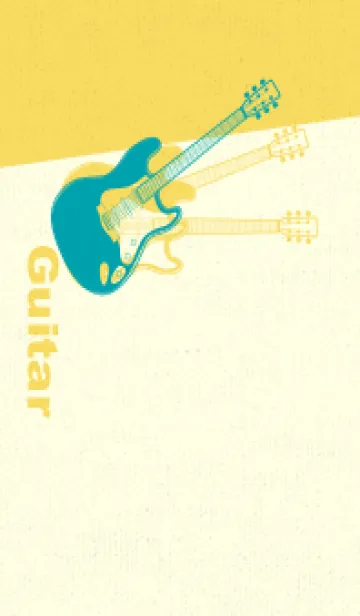 [LINE着せ替え] エレキギター Line  浅葱色の画像1