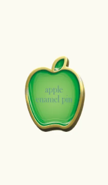 [LINE着せ替え] apple green & red Enamel Pin 21の画像1