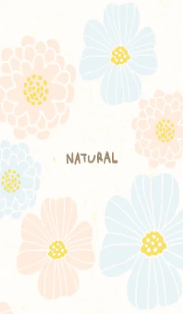 [LINE着せ替え] くすみカラー 可愛い花3の画像1