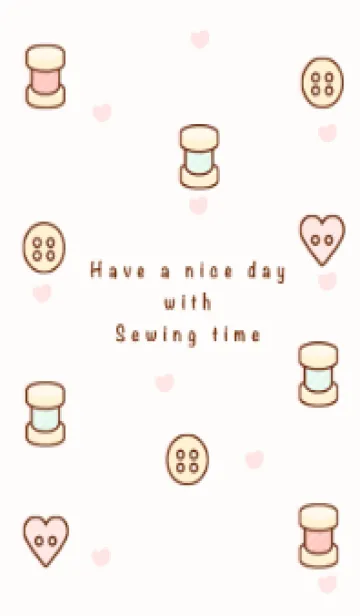 [LINE着せ替え] I love sewing timeの画像1