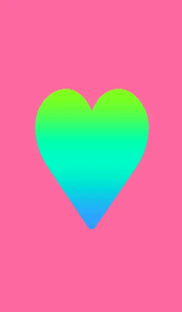 [LINE着せ替え] グラデーション ハート 2の画像1