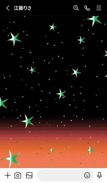 [LINE着せ替え] キラキラ ‐グラデーション・スター 70の画像2