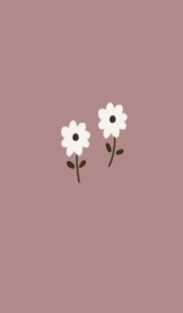 [LINE着せ替え] くすんだピンクとお花。大人。の画像1